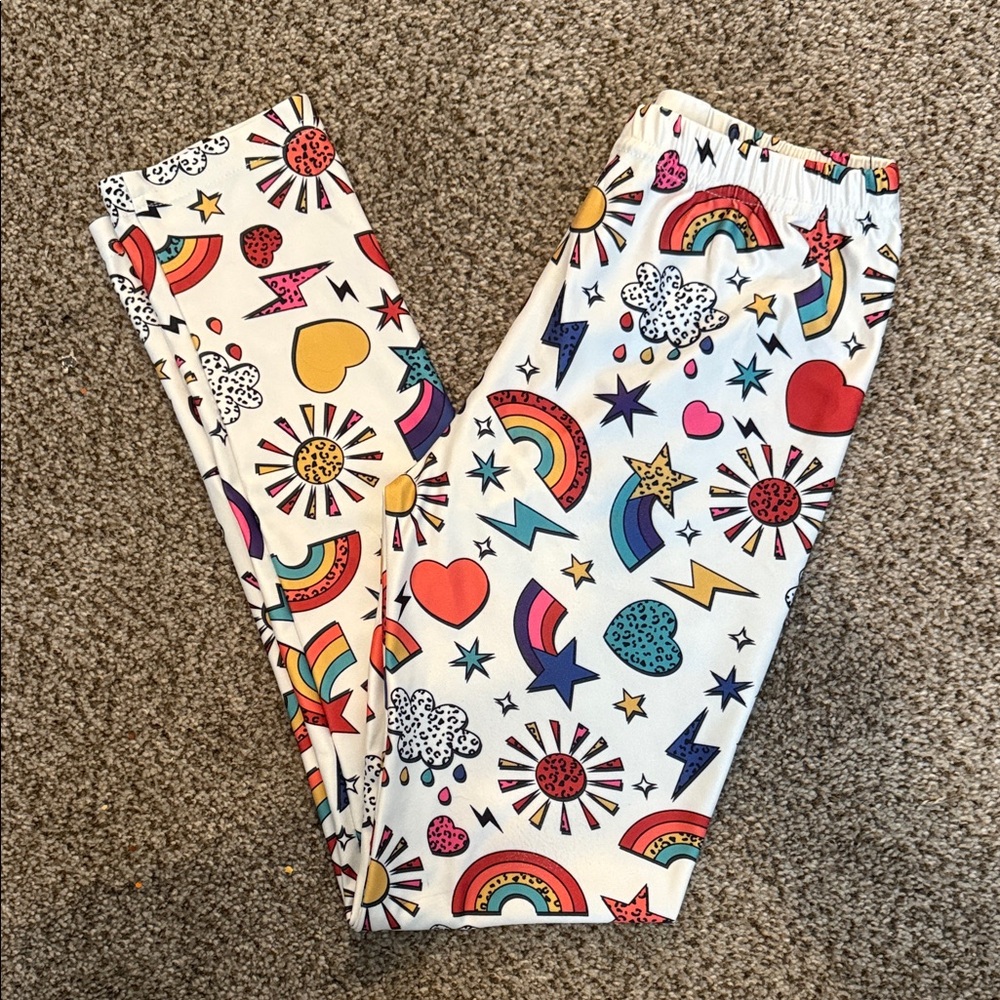Lola + The Boys Sunny Rainbow Leggings - 10